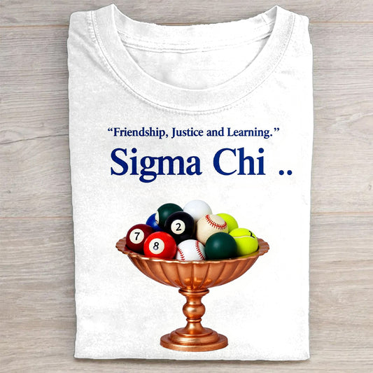 Sigma Chi Friendship Justice Learning Fraternity T-Shirt