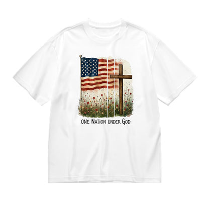 American Flag Cross Field T-Shirt