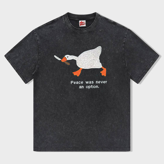 Peace Was Never An Option T-shirt - heygraff