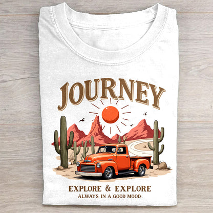 Journey Explore Adventure Graphic T-Shirt