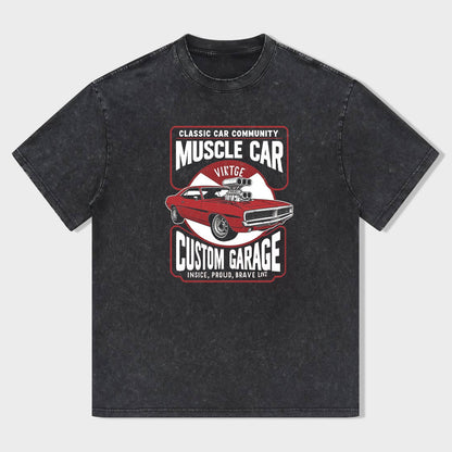 Classic Car Community Muscle Car Vintage Custom Garage T-Shirt
