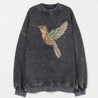 Boho Floral Hummingbird Shirt - heygraff