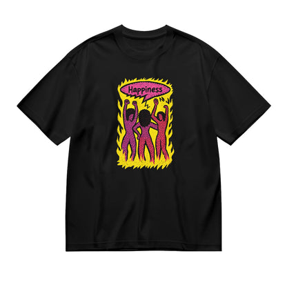 Flame Happiness Graphic T-Shirt