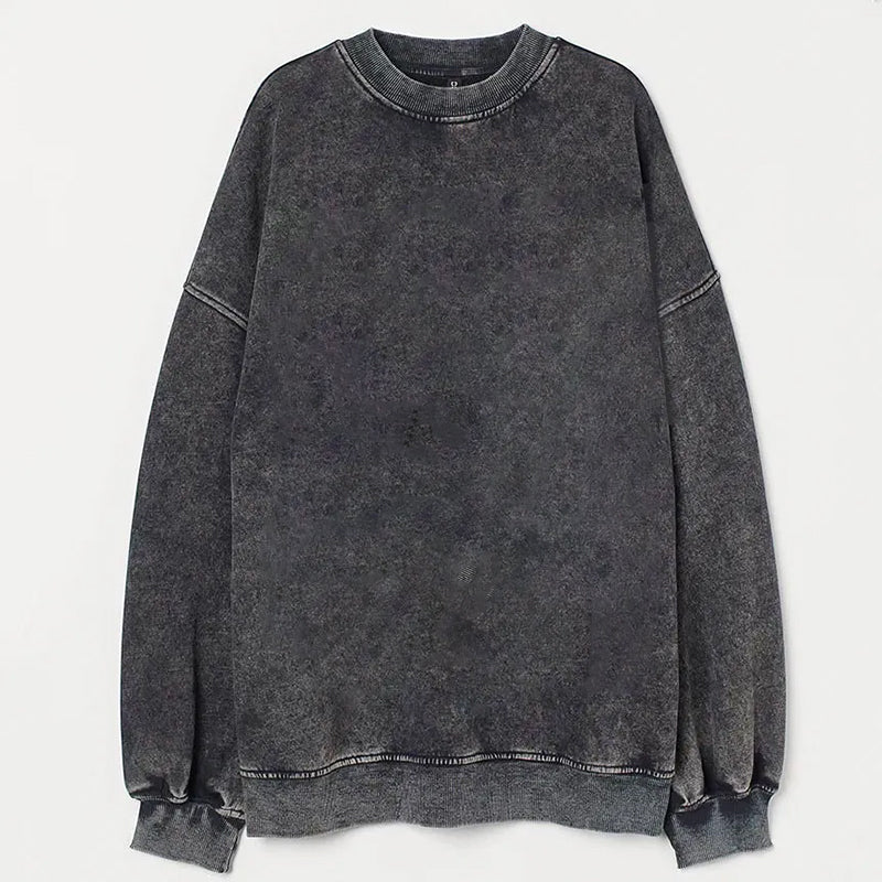 Retro solid color Unisex Sweatshirt