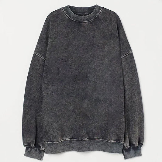Retro solid color Unisex Sweatshirt