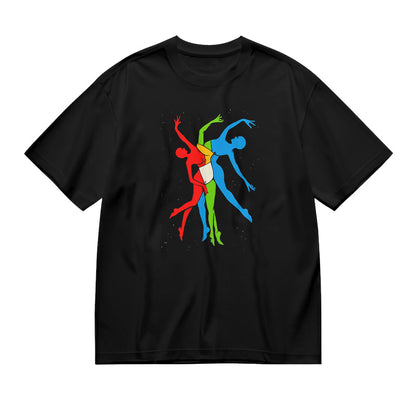 Colorful Dancers Graphic T-Shirt