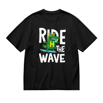 Ride The Wave Crocodile Surfing T-Shirt