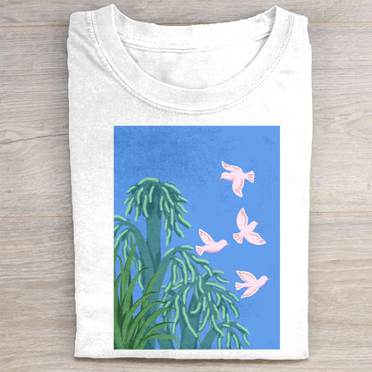 Birds in Flight Graphic T-Shirt