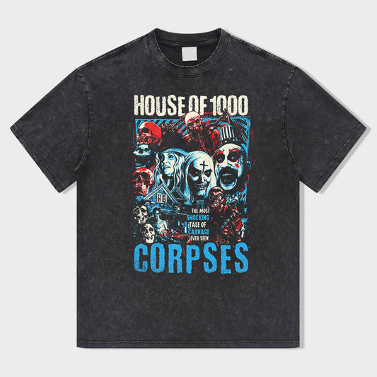 Horror Nights Acid Wash T-Shirt - heygraff