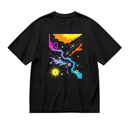 Colorful Galaxy Print Unisex T-Shirt