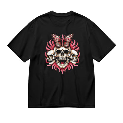 Skull and Butterfly Graphic T-Shirt