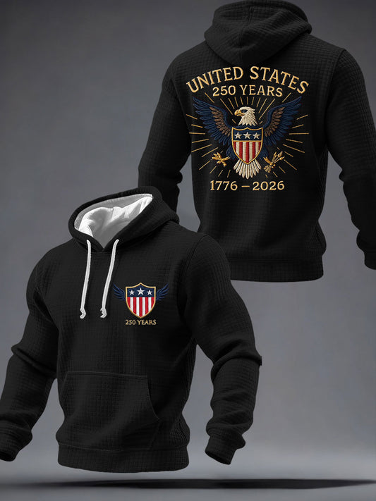 250th Anniversary Printed Casual Hoodie For Men