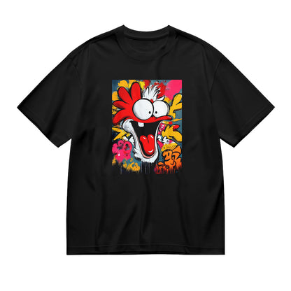 Colorful Cartoon Graphic T-Shirt