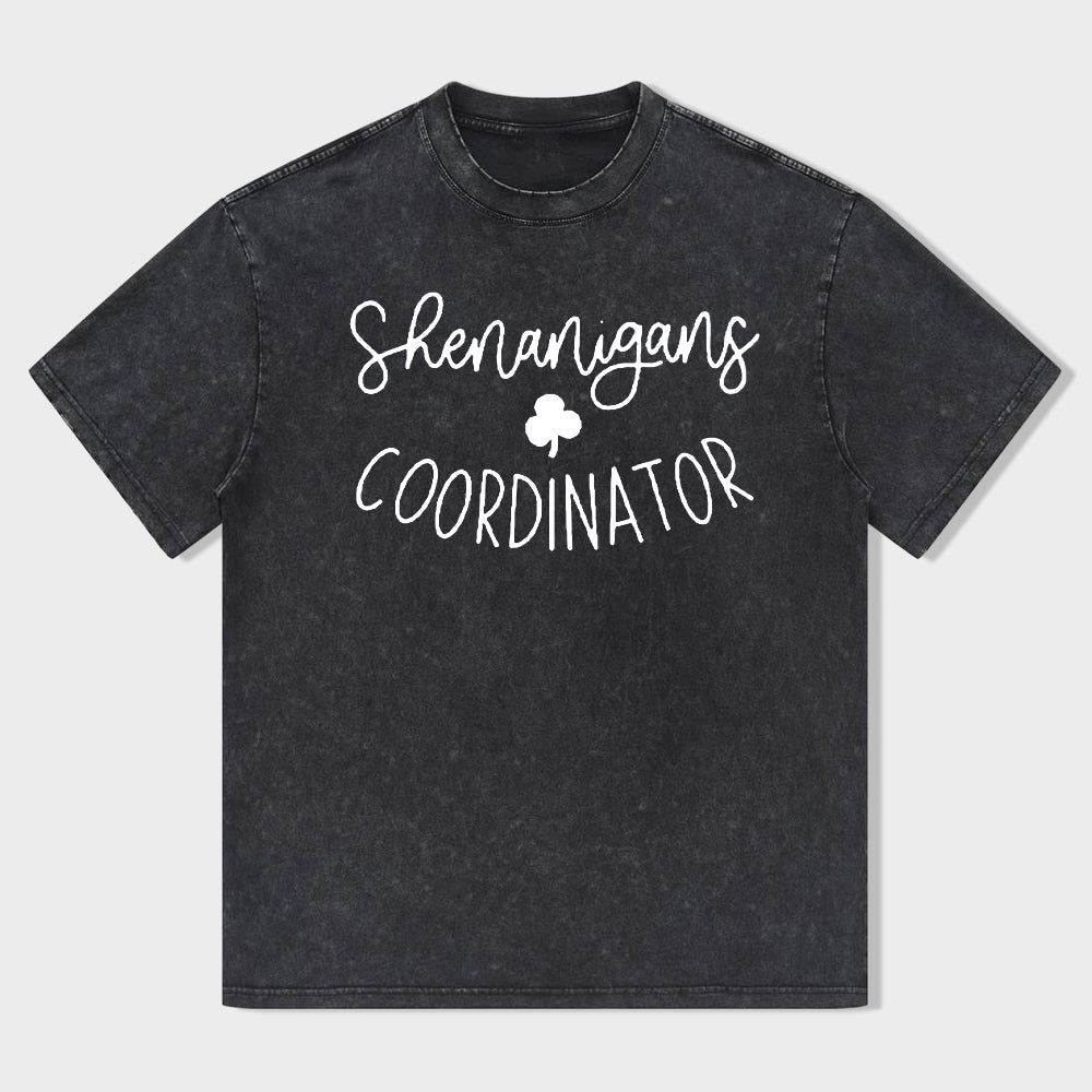 Retro St. Patrick's Day Shenanigans Coordinator Unisex T-Shirt - heygraff