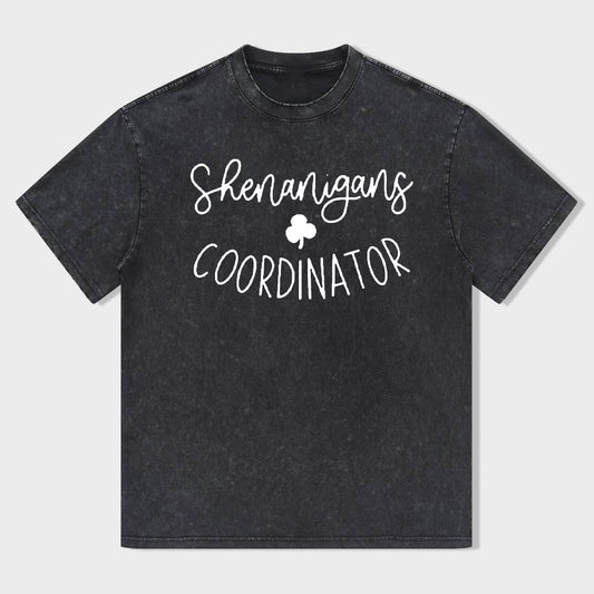 Retro St. Patrick's Day Shenanigans Coordinator Unisex T-Shirt - heygraff