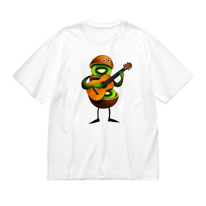 Cute Avocado Playing Guitar Graphic T-Shirt