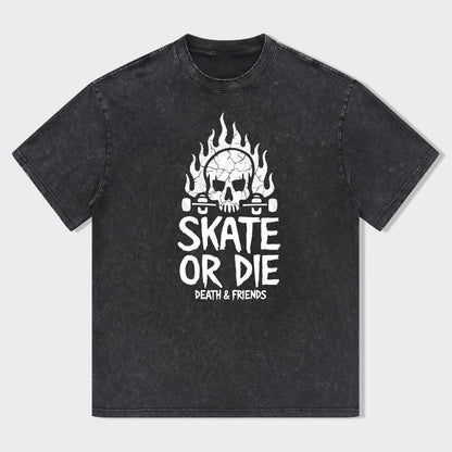 Skate or Die Death & Friends Graphic T-Shirt
