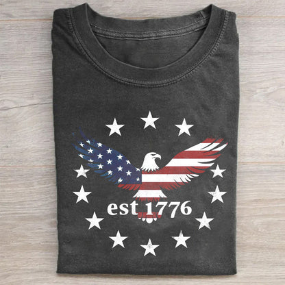 American Flag Eagle Est. 1776 Vintage T-Shirt