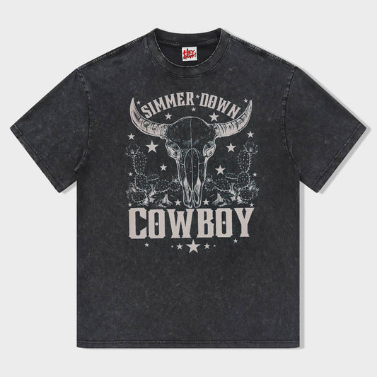 Simmer Down Cowboy Graphic Shirt - heygraff