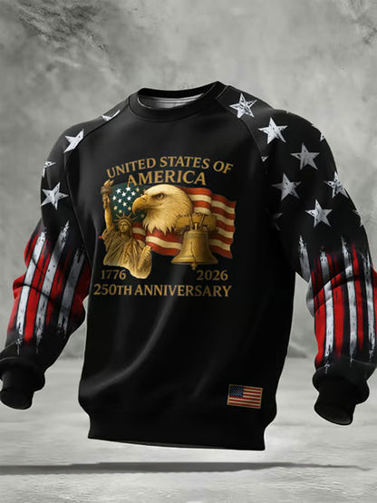 250th Anniversary Printed Casual Sweatshirt For Men