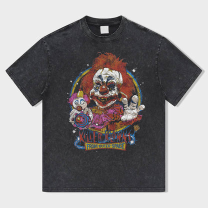 Star Clown Sugar Dreams Acid Wash T-Shirt - heygraff