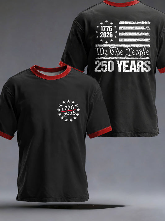 250th Anniversary Printed Casual T-Shirt For Men