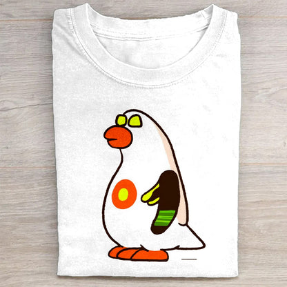 Cute Cartoon Penguin Graphic T-Shirt