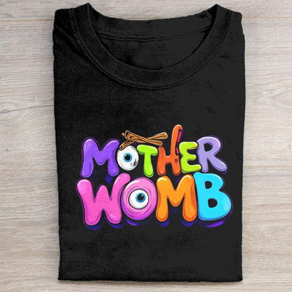 Colorful Mother Womb Graphic T-Shirt