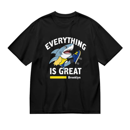 Everything is Great Brooklyn Shark Graphic T-Shirt