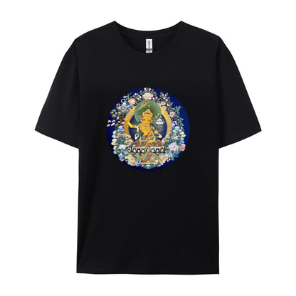 Buddhist Thangka Art T-Shirt  Golden Buddha