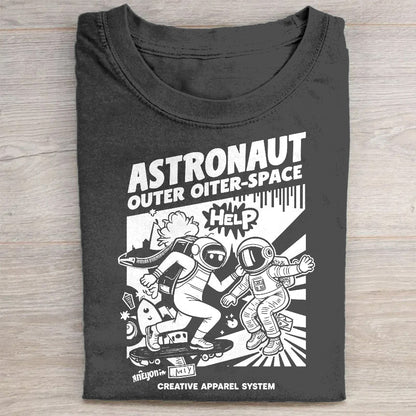 Astronaut Outer Outer-Space Graphic T-Shirt