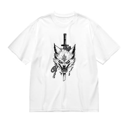 Wolf and Sword Graphic Design Men's T-Shirt