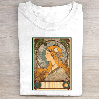 Art Nouveau Design Graphic T-Shirt